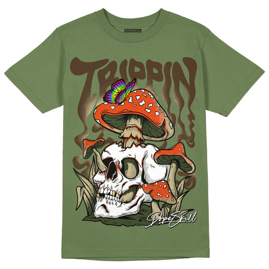 Olive Sneakers DopeSkill Olive T-shirt Trippin Graphic Streetwear