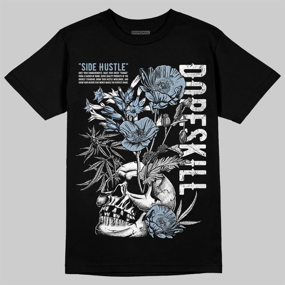 Jordan 40 “Blue Suede” DopeSkill T-Shirt Side Hustle Graphic Streetwear - Black