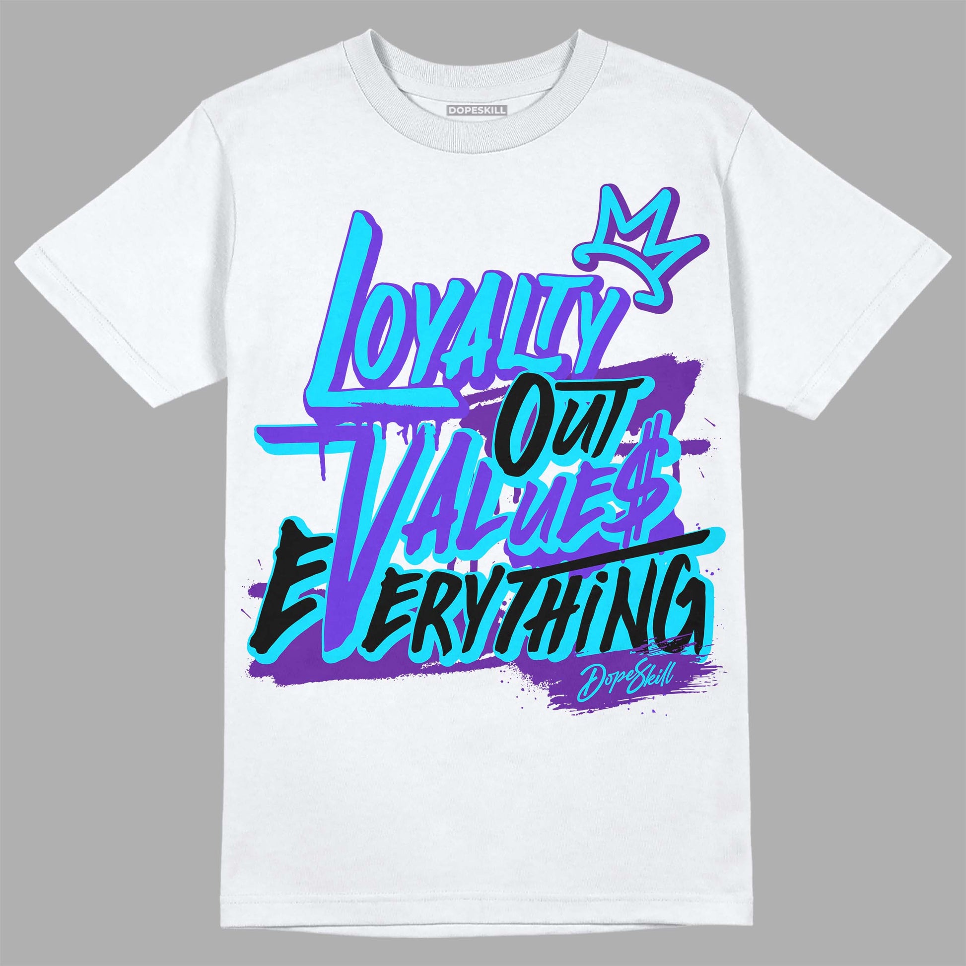 Jordan 6 "Aqua" DopeSkill T-Shirt LOVE Graphic Streetwear - White