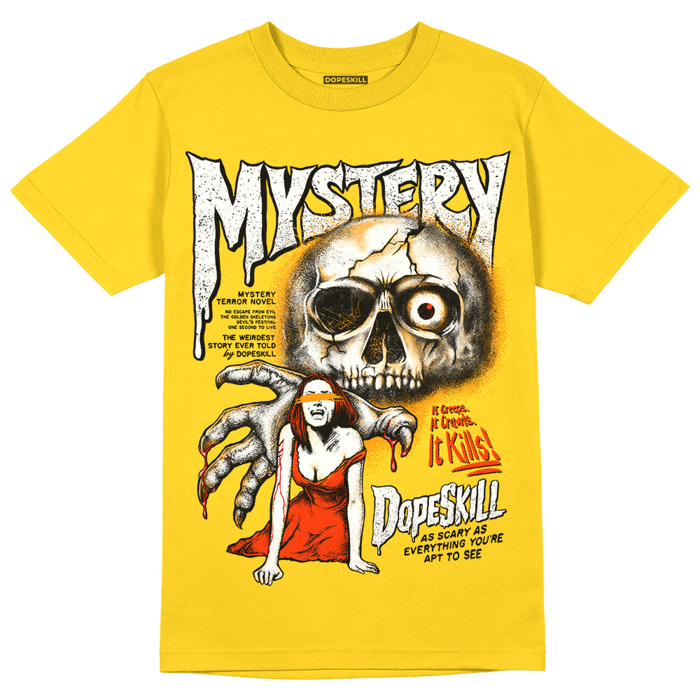 Jordan 6 “Yellow Ochre” DopeSkill Yellow T-shirt Mystery Ghostly Grasp Graphic Streetwear