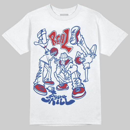 Jordan 4 “Rare Air” DopeSkill T-Shirt Real Y2K Players Graphic Streetwear - White