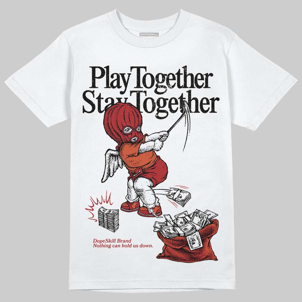 Nigel Sylvester x Air Jordan 4 ‘Brick by Brick’ DopeSkill T-Shirt Play together, Stay together Graphic Streetwear - White