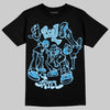 Jordan 4 Denim “Worn Blue” DopeSkill T-Shirt Real Y2K Players Graphic Streetwear - Black