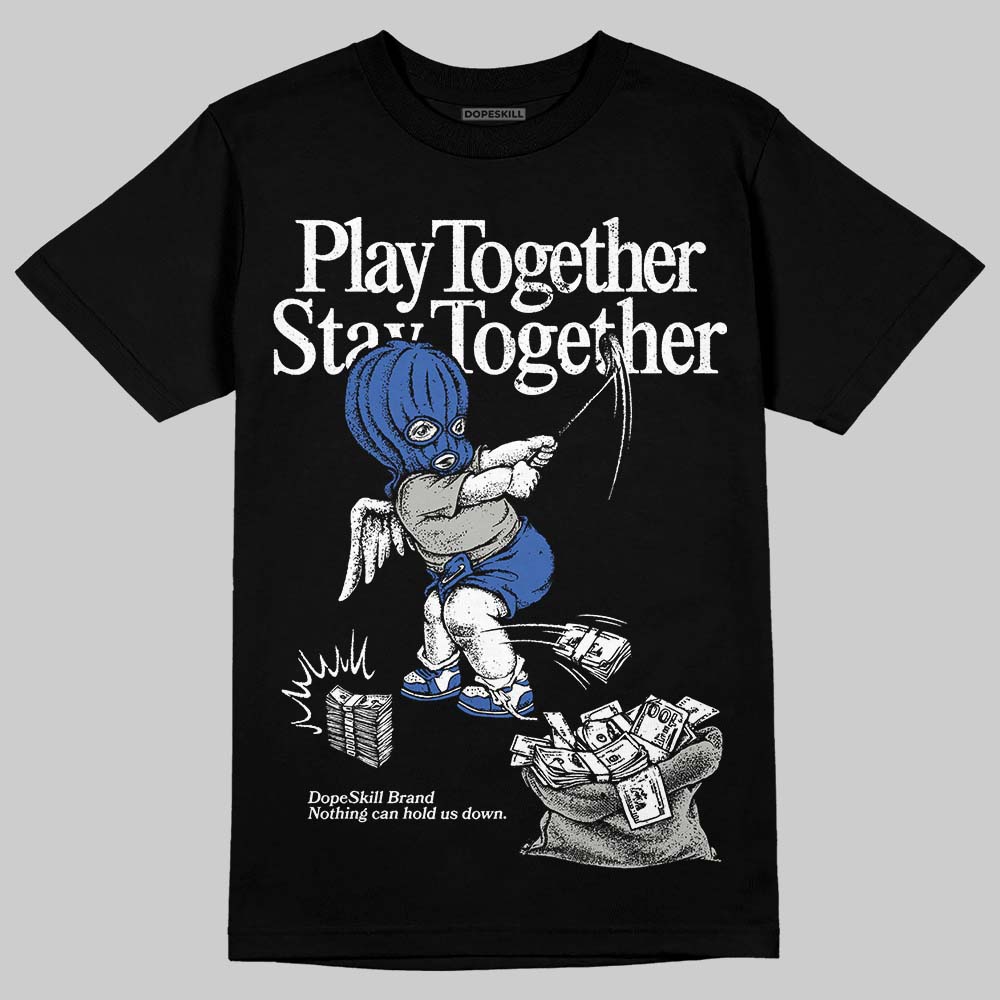 Jordan 3 "Lucky Shorts" DopeSkill T-Shirt Play together, Stay together Graphic Streetwear - Black