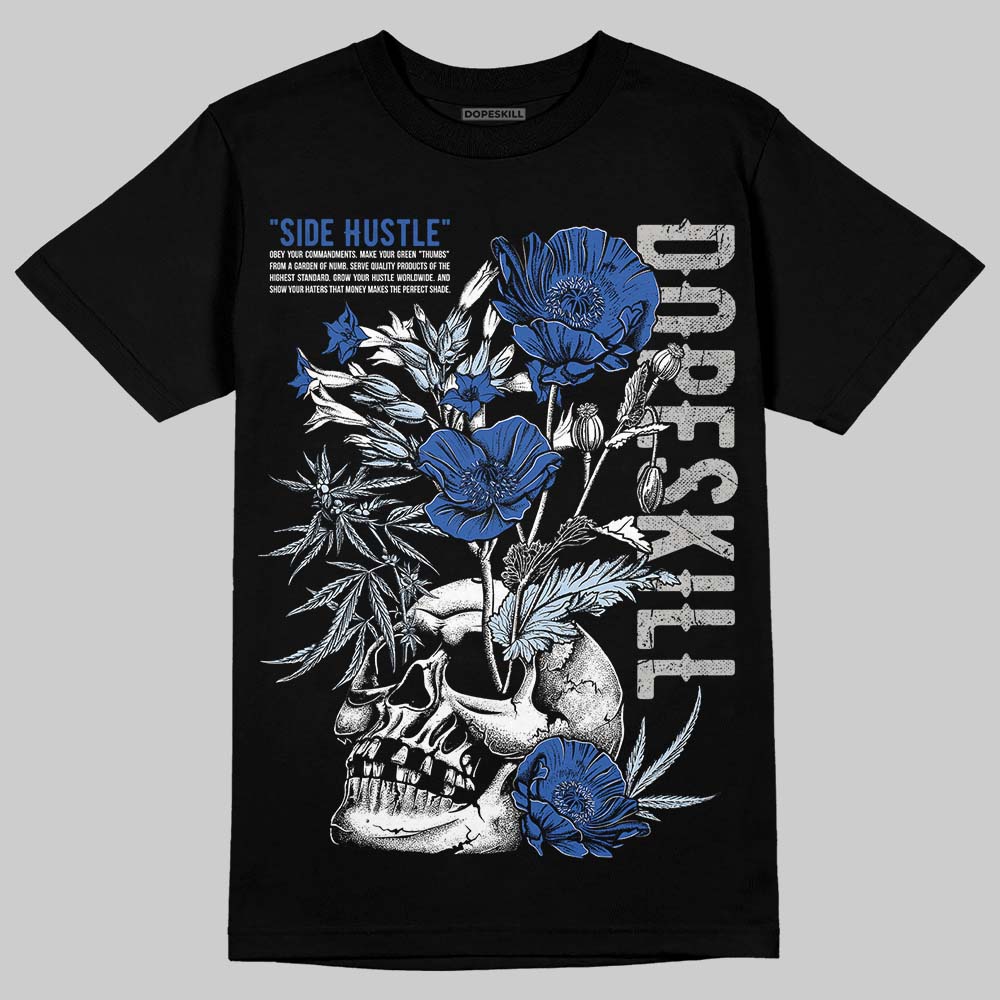 Awake NY x Jordan 5 Retro 'Black Racer Blue' DopeSkill T-Shirt Side Hustle Graphic Streetwear - Black