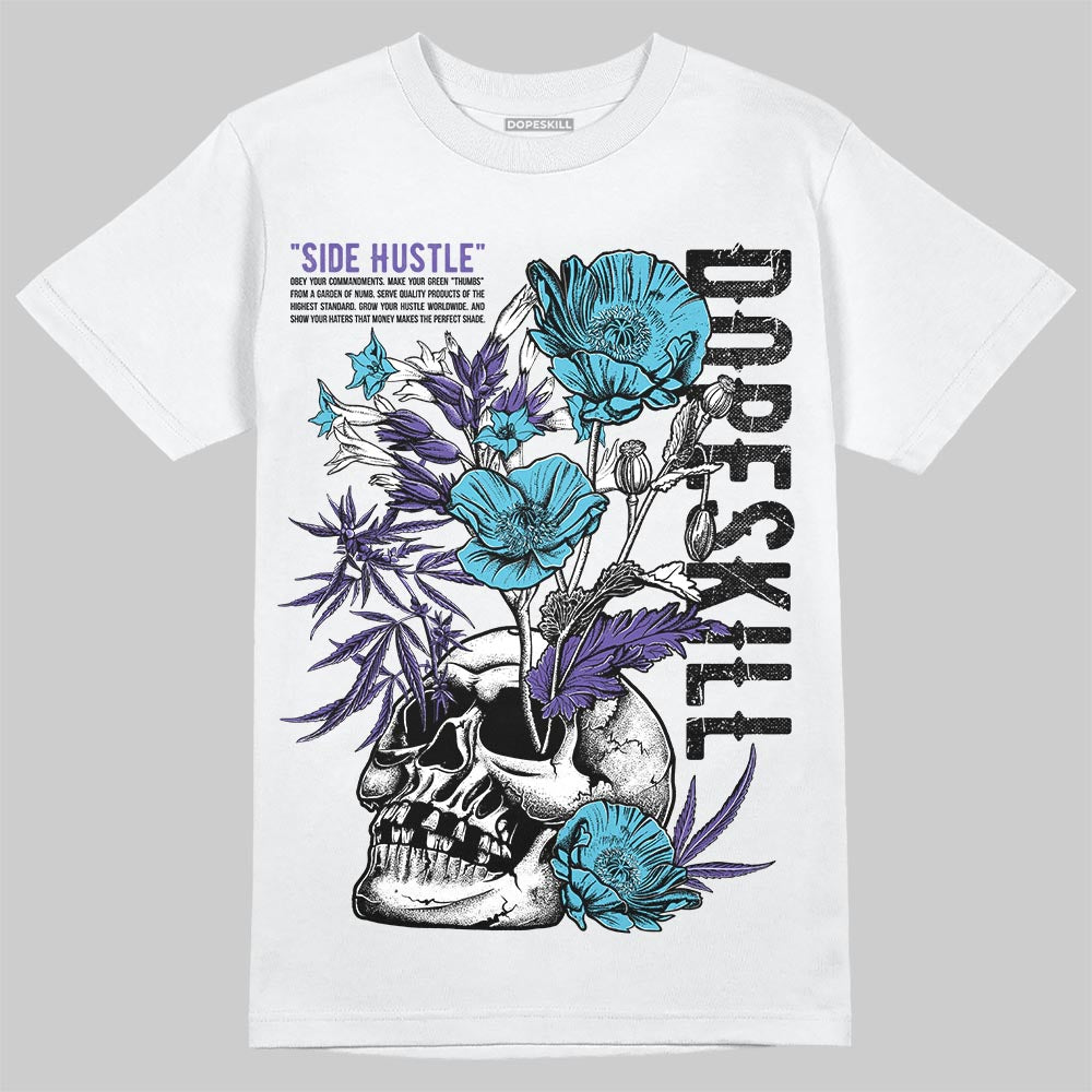 Jordan 8 Retro 'Aqua' 2025 DopeSkill T-Shirt Side Hustle Graphic Streetwear - White