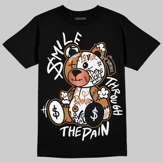 Jordan 14 Golf "US Open" DopeSkill T-Shirt Smile Through The Pain Graphic Streetwear - black