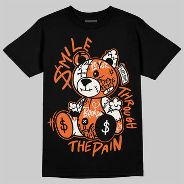 Jordan 1 Retro High OG Shattered Backboard (2025) DopeSkill T-Shirt Smile Through The Pain Graphic Streetwear - black