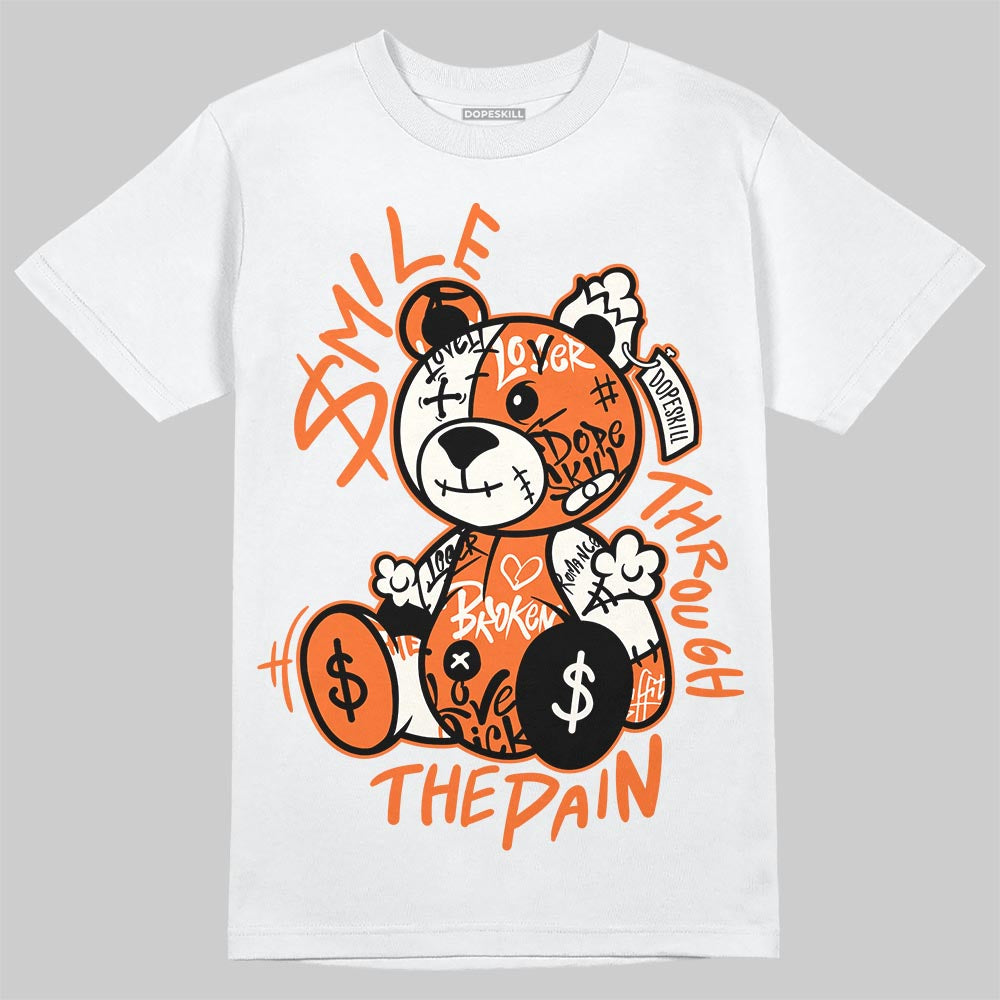 Jordan 1 Retro High OG Shattered Backboard (2025) DopeSkill T-Shirt Smile Through The Pain Graphic Streetwear - White