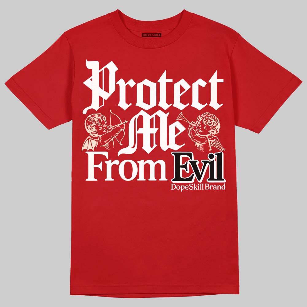 Nigel Sylvester x Air Jordan 4 ‘Brick by Brick’ DopeSkill T-Shirt Protect Me From Evil Graphic Streetwear - Red