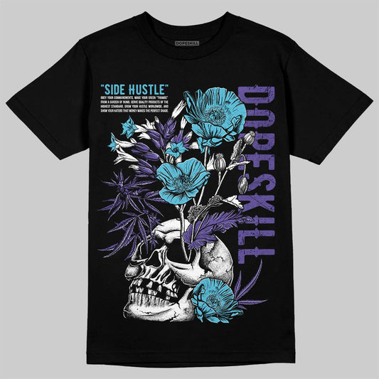Jordan 8 Retro 'Aqua' 2025 DopeSkill T-Shirt Side Hustle Graphic Streetwear - Black