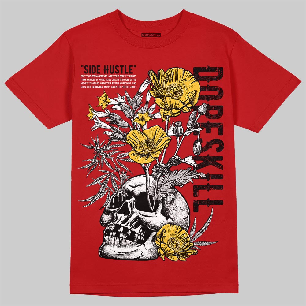 Jordan 14 Retro Ferrari (2025) DopeSkill T-Shirt Side Hustle Graphic Streetwear - Red