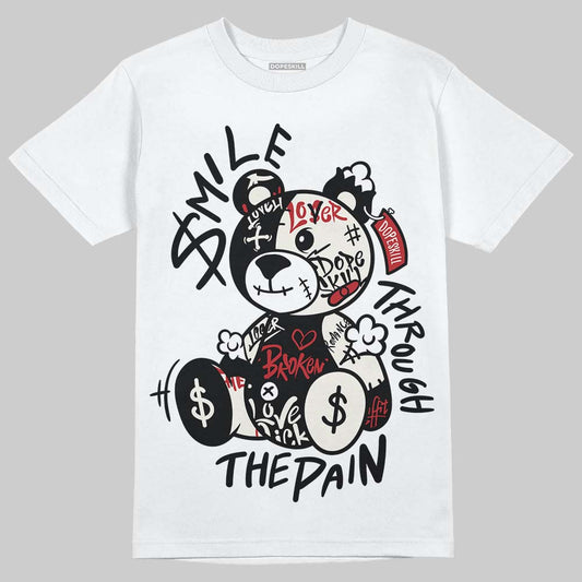 Nigel Sylvester x Jordan 1 Low OG “Nitro” DopeSkill T-Shirt Smile Through The Pain Graphic Streetwear - White