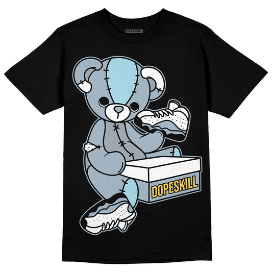 Jordan 13 “Blue Grey” DopeSkill T-Shirt Sneakerhead BEAR Graphic Streetwear - Black