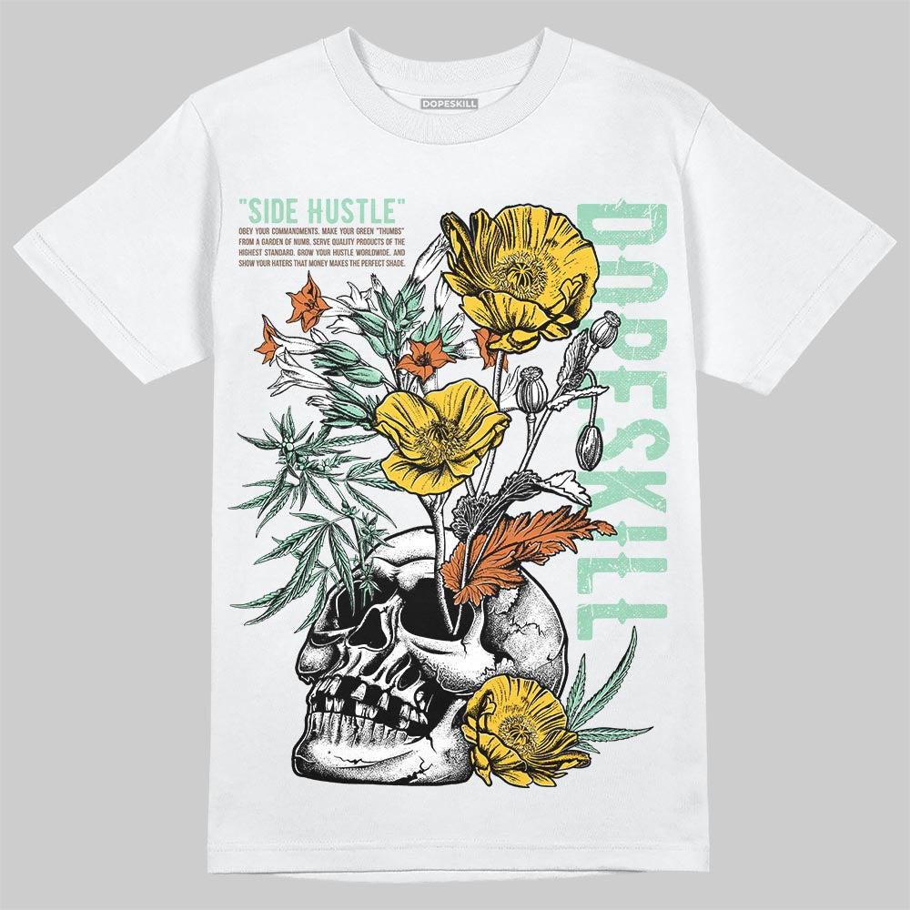 SB Dunk Low Rodeo Tourmaline DopeSkill T-Shirt Side Hustle Graphic Streetwear - White