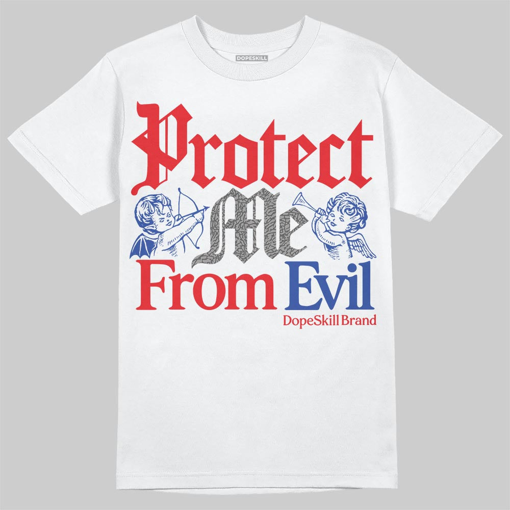 Jordan 3 “Seoul 2.0” DopeSkill T-Shirt Protect Me From Evil Graphic Streetwear - White