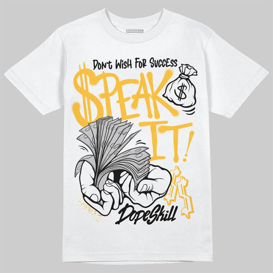 Jordan 5 'Tokyo' DopeSkill T-Shirt Speak It Graphic Streetwear - White