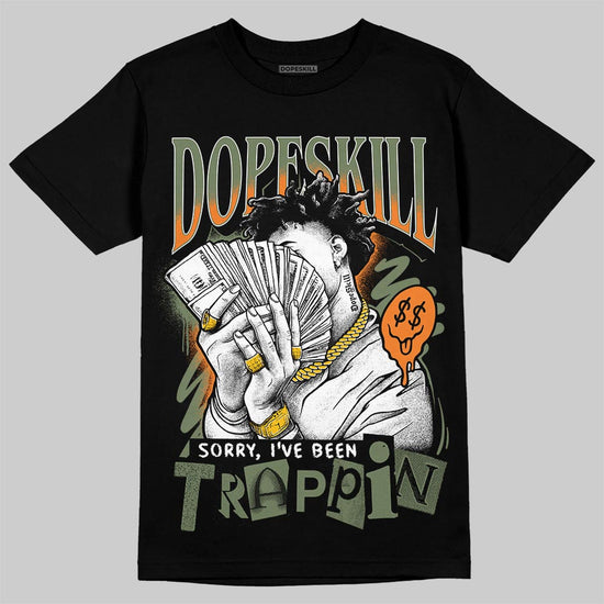 Jordan 4 Retro OG SP Undefeated (2025) DopeSkill T-Shirt Sorry I've Been Trappin Graphic Streetwear - Black
