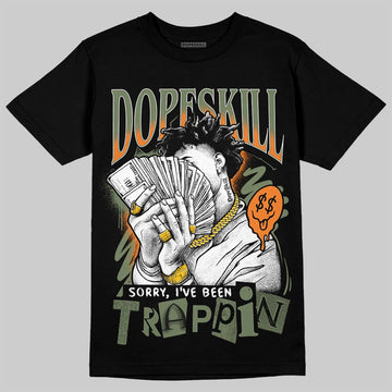 Jordan 4 Retro OG SP Undefeated (2025) DopeSkill T-Shirt Sorry I've Been Trappin Graphic Streetwear - Black