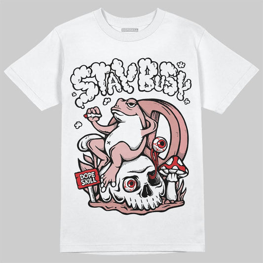 Jordan 40 “Dusty Rose” DopeSkill T-Shirt Stay Busy Graphic Streetwear - White