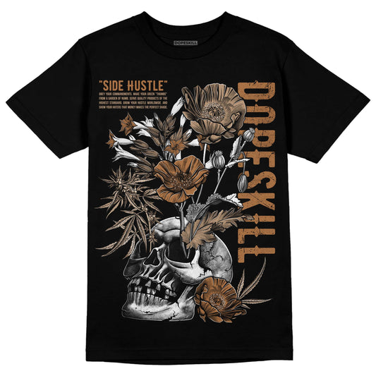 Jordan 3 Retro Palomino DopeSkill T-Shirt Side Hustle Graphic Streetwear - Black