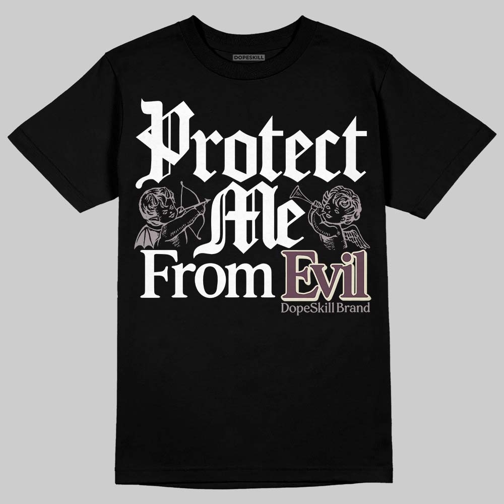 A Ma Maniére x Air Jordan 5 “Violet Ore” DopeSkill T-Shirt Protect Me From Evil Graphic Streetwear - black