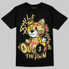 Quai 54 x Air Jordan 1 Retro Low OG Tour Yellow Black DopeSkill T-Shirt Smile Through The Pain Graphic Streetwear - black