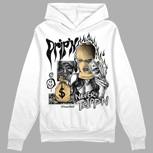 Jordan 3 “Off Noir” DopeSkill Hoodie Sweatshirt Drip'n Never Tripp'n Graphic Streetwear - White