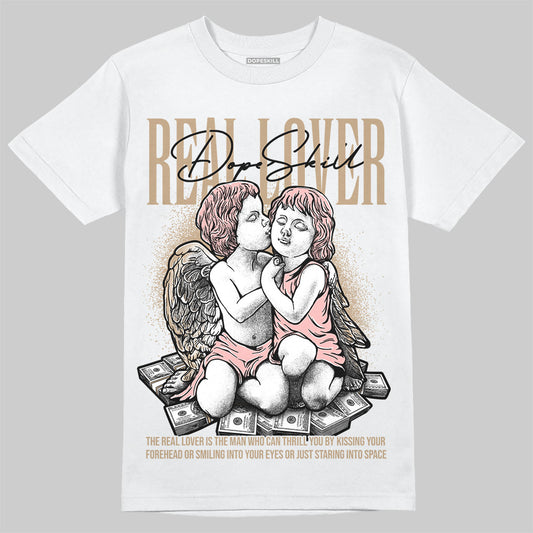 Nike Air Force 1 Low Canvas “Linen” DopeSkill T-Shirt Real Lover Graphic Streetwear - White