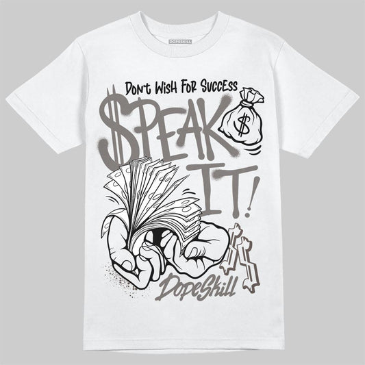 Jordan 4 Retro Cave Stone DopeSkill T-Shirt Speak It Graphic Streetwear - White