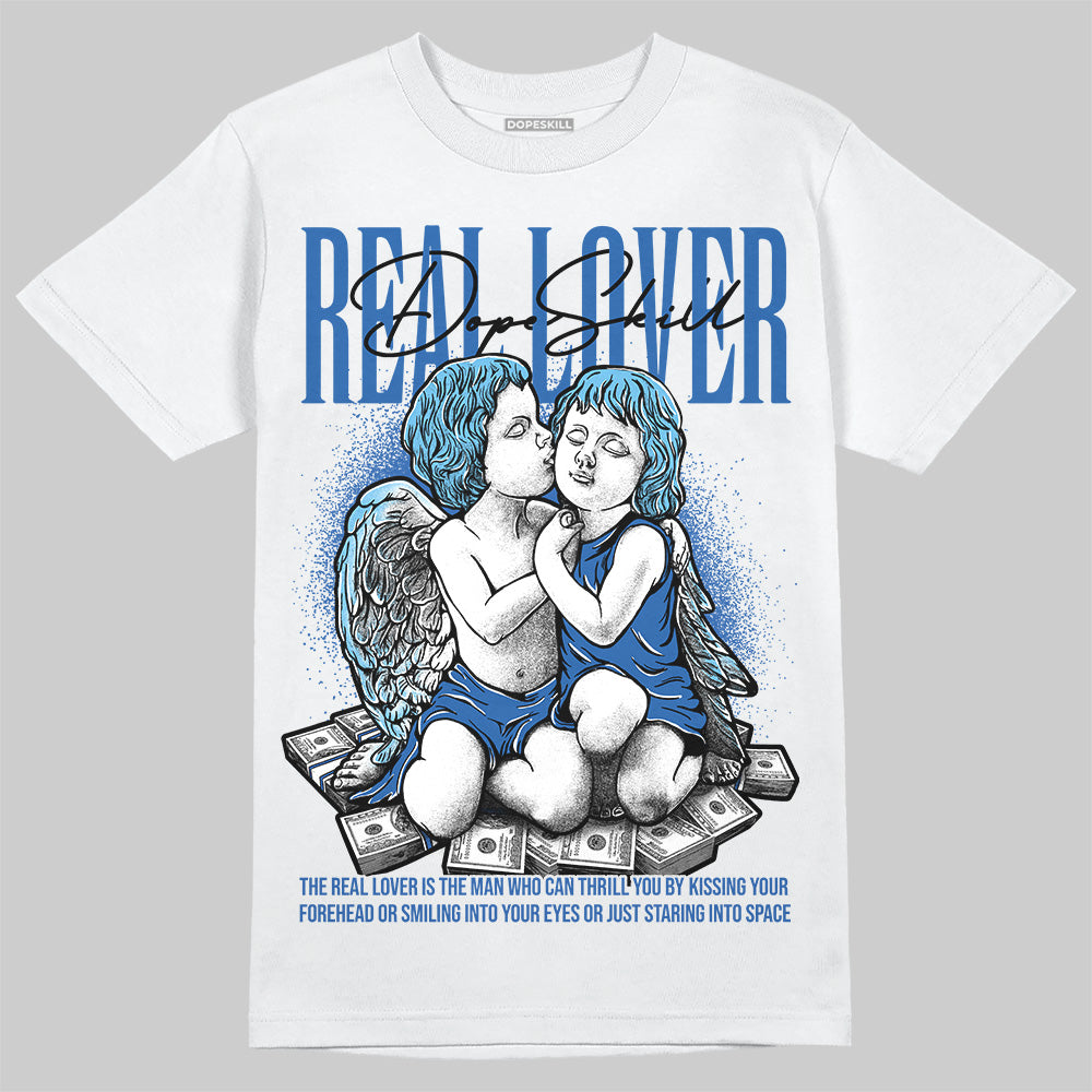 Jordan 12 “Blueberry” DopeSkill T-Shirt Real Lover Graphic Streetwear - White