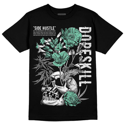Jordan 3 "Green Glow" DopeSkill T-Shirt Side Hustle Graphic Streetwear - Black 
