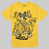 Jordan 5 'Tokyo' DopeSkill T-Shirt Real Y2K Players Graphic Streetwear - Gold