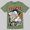 Jordan 4 Retro OG SP Undefeated (2025) DopeSkill T-Shirt Sorry I've Been Trappin Graphic Streetwear - Military Green
