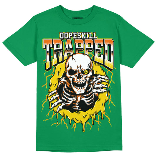 Green Sneakers DopeSkill Green T-shirt Trapped Halloween Graphic Streetwear