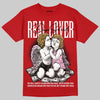 Nigel Sylvester x Air Jordan 4 ‘Brick by Brick’ DopeSkill T-Shirt Real Lover Graphic Streetwear - Red
