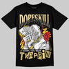 Quai 54 x Air Jordan 1 Retro Low OG Tour Yellow Black DopeSkill T-Shirt Sorry I've Been Trappin Graphic Streetwear - black