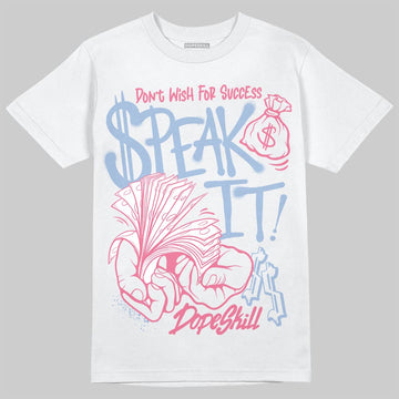 Jordan 3 GS “Cobalt Bliss” DopeSkill T-Shirt Speak It Graphic Streetwear - White