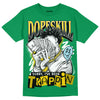 Jordan 5 “Lucky Green” DopeSkill Green T-shirt Sorry I've Been Trappin Graphic Streetwear