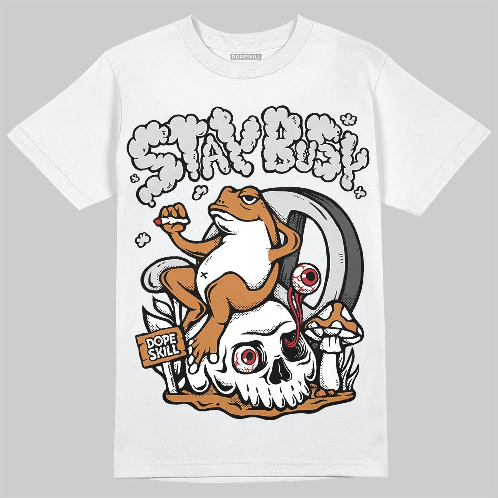 Jordan 14 Golf "US Open" DopeSkill T-Shirt Stay Busy Graphic Streetwear - White