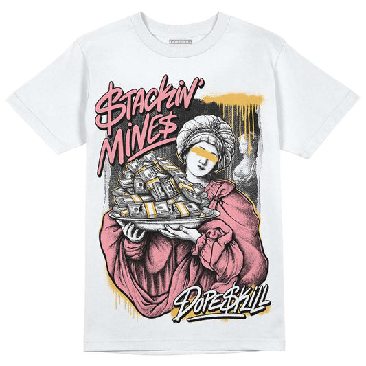 Jordan 3 GS “Red Stardust” DopeSkill T-Shirt Stackin Mines Graphic Streetwear - White