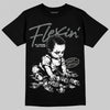 Jordan 9 Cool Grey DopeSkill T-Shirt Flexin' Graphic Streetwear - Black