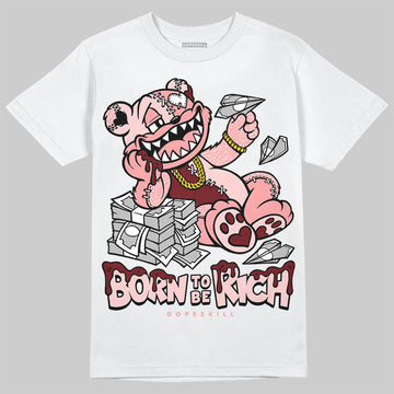 Jordan 3 Retro Valentine's Day Treat Yourself (2025) DopeSkill T-Shirt Born To Be Rich Graphic Streetwear - WHite
