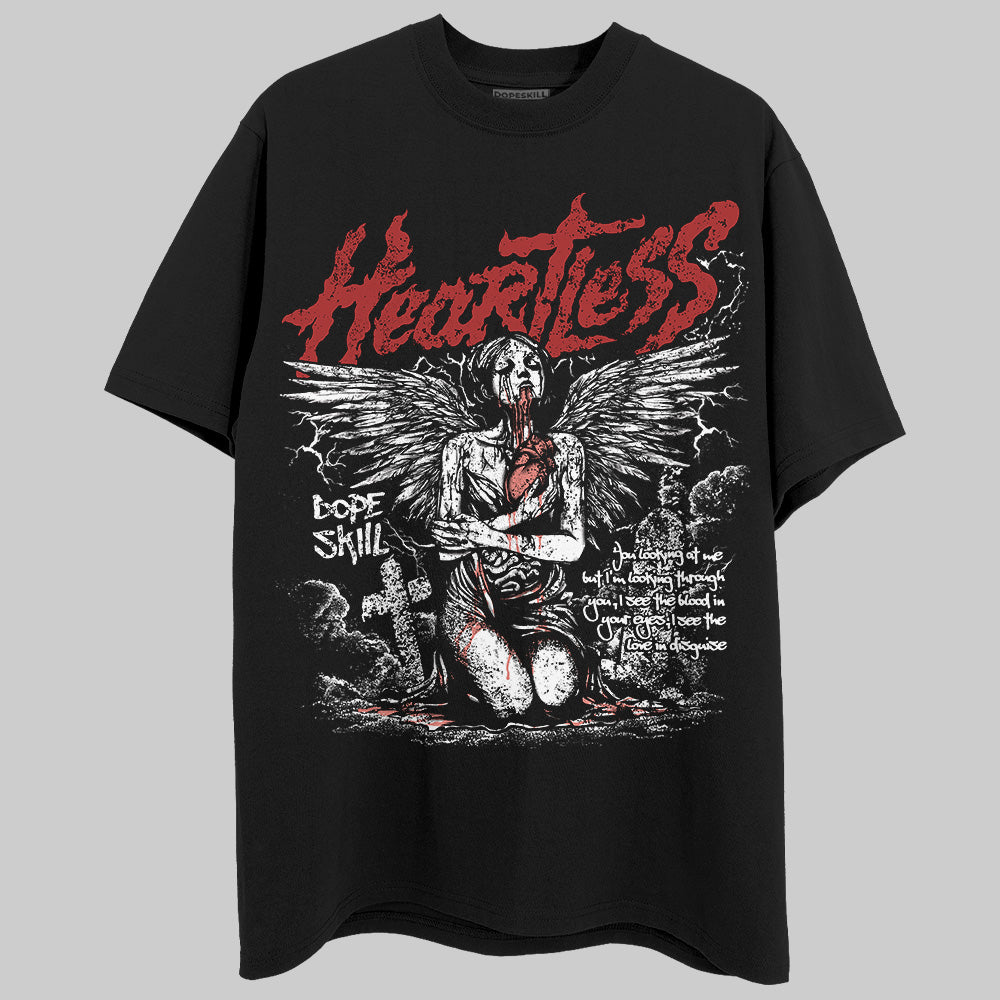 Jordan 13“Dune Red” DopeSkill T-Shirt Heartless Graphic Streetwear - Black