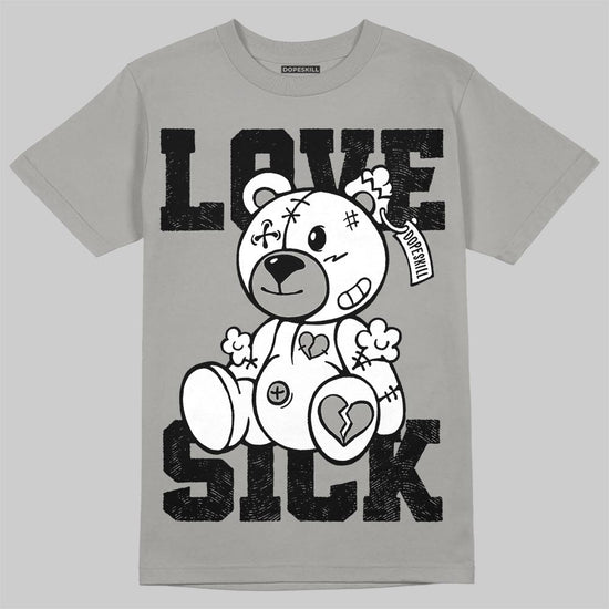 Grey Sneakers DopeSkill T-Shirt Love Sick Graphic Streetwear - gravel