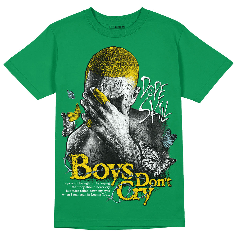 Jordan 5 “Lucky Green” DopeSkill Green T-shirt Boys Don't Cry Graphic Streetwear