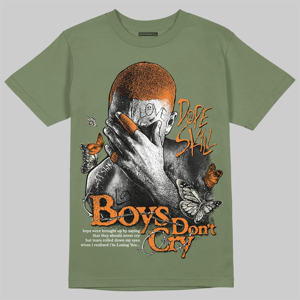 Jordan 4 Retro OG SP Undefeated (2025) DopeSkill T-Shirt Boys Don't Cry Graphic Streetwear - Military Green