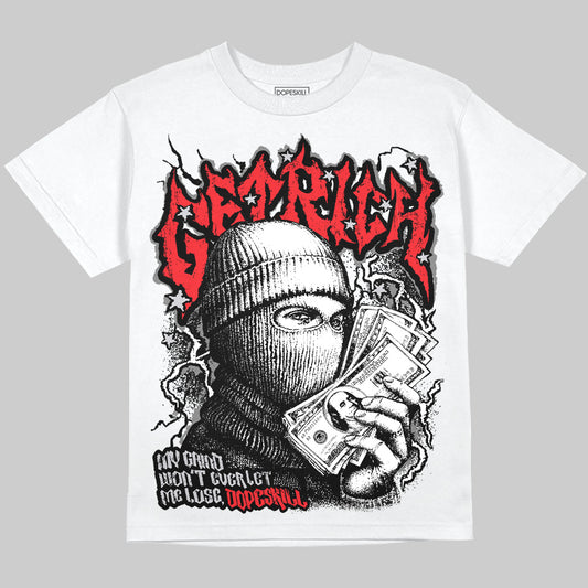 Grey Sneakers DopeSkill Oversize Print T-Shirt Wealthy Graphic Streetwear