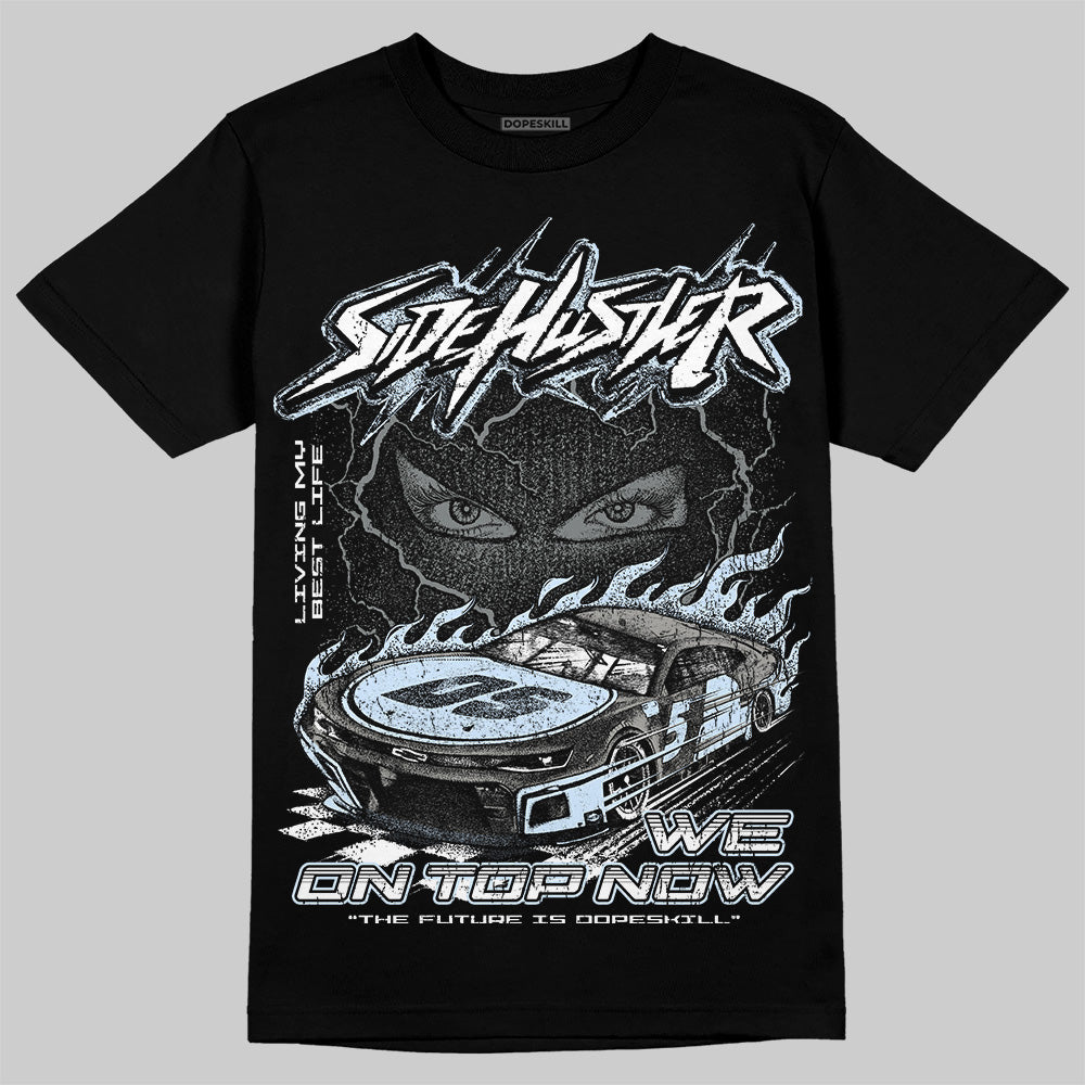 Jordan 9 Cool Grey DopeSkill T-Shirt New Side Hustler Graphic Streetwear - Black
