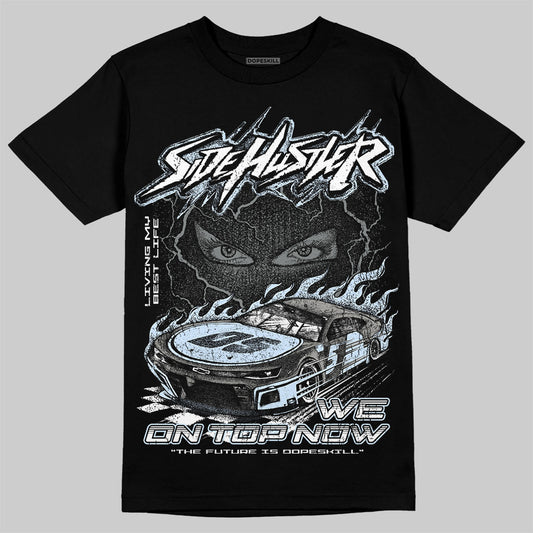 Jordan 9 Cool Grey DopeSkill T-Shirt New Side Hustler Graphic Streetwear - Black